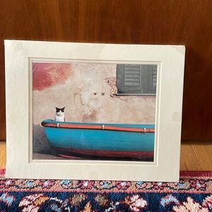 Cat in a Boat Print